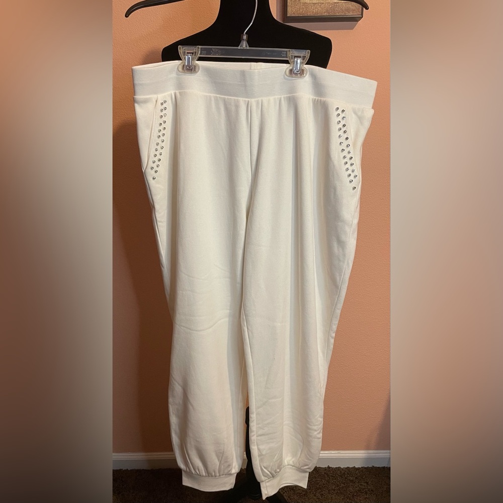 NWOT Express Joggers with Rhinestone Embellishments.